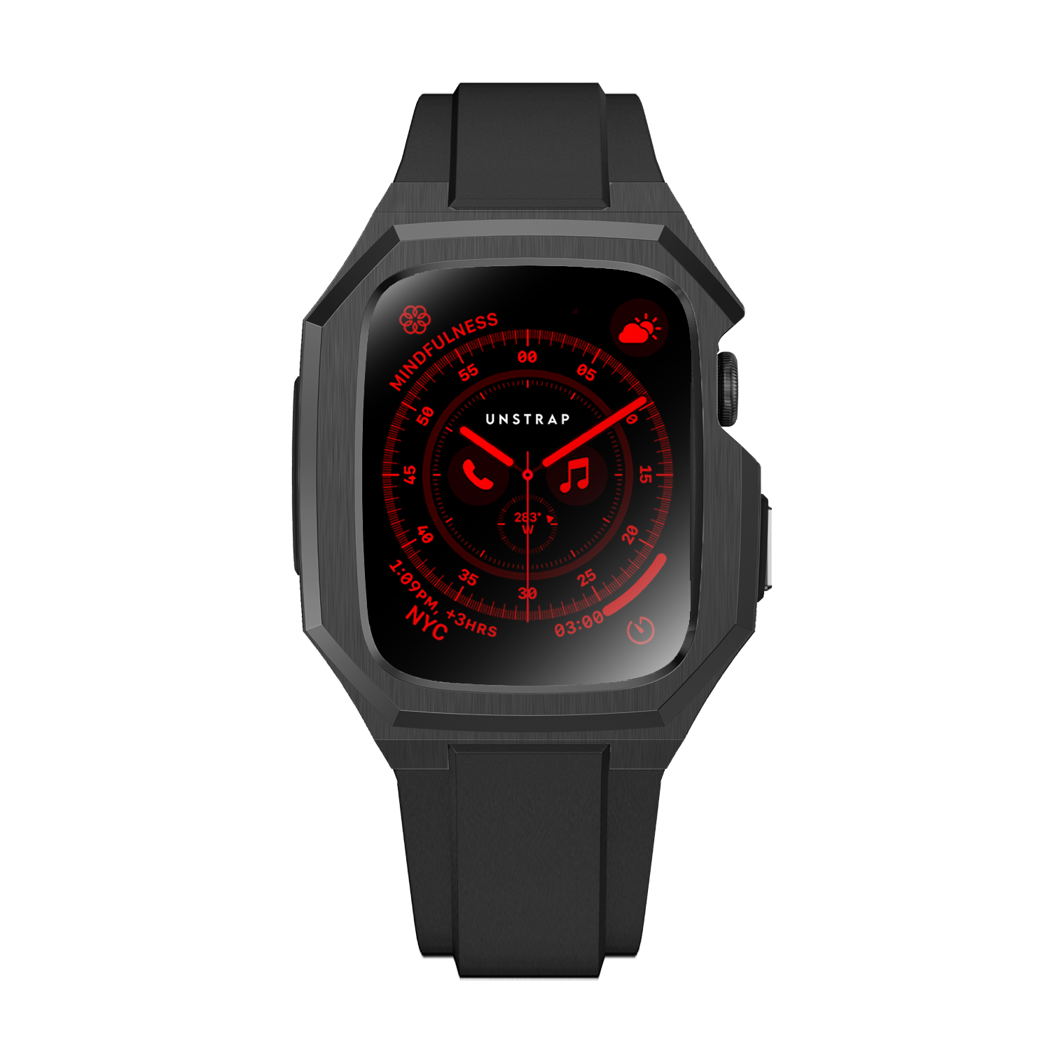 Apple Watch Case Black ML Ultra Rubber