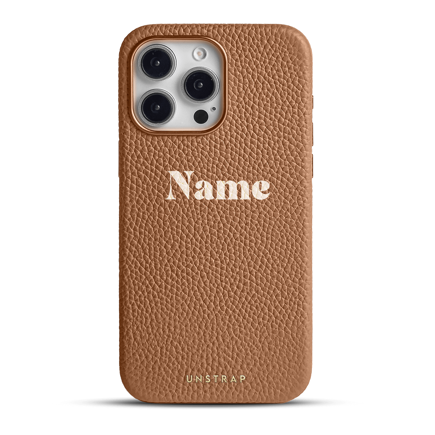 Pebbled Leather MagSafe iPhone Case - Tan
