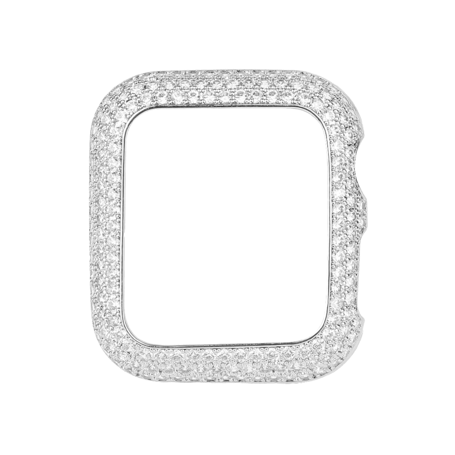 Multi Crystal Apple Watch Case - Silver