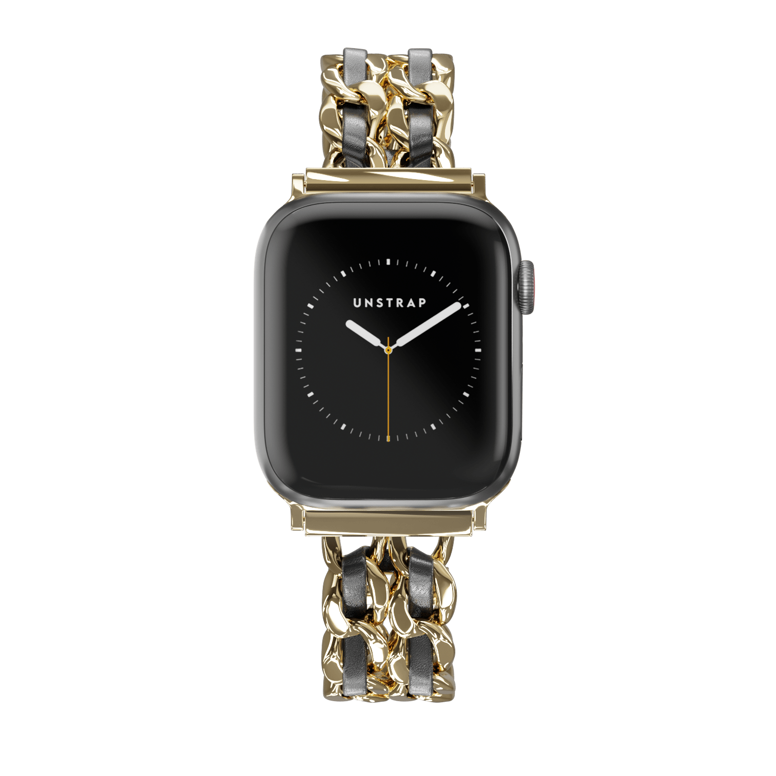 Rose Gold Black Florence Apple Watch Bracelet Strap Unstrap