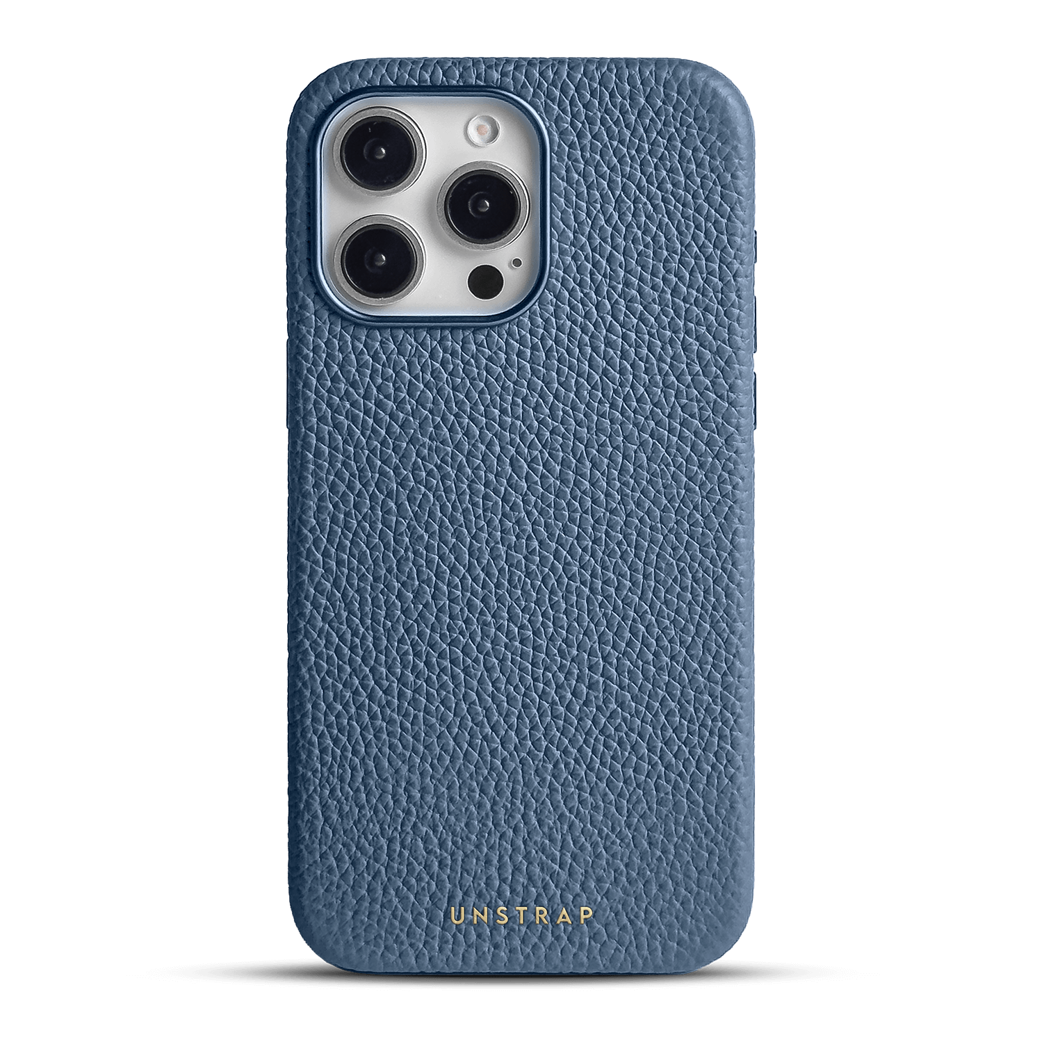 Pebbled Leather MagSafe iPhone Case - Midnight