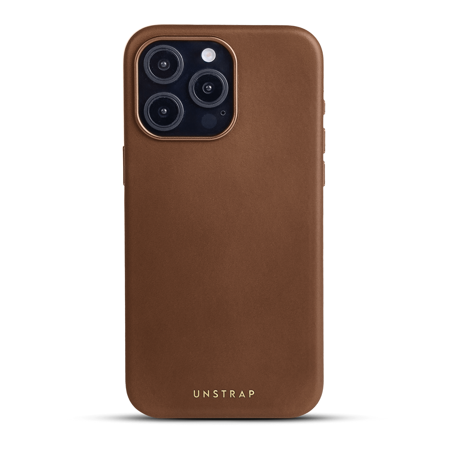 Soft Leather MagSafe iPhone Case - Cognac