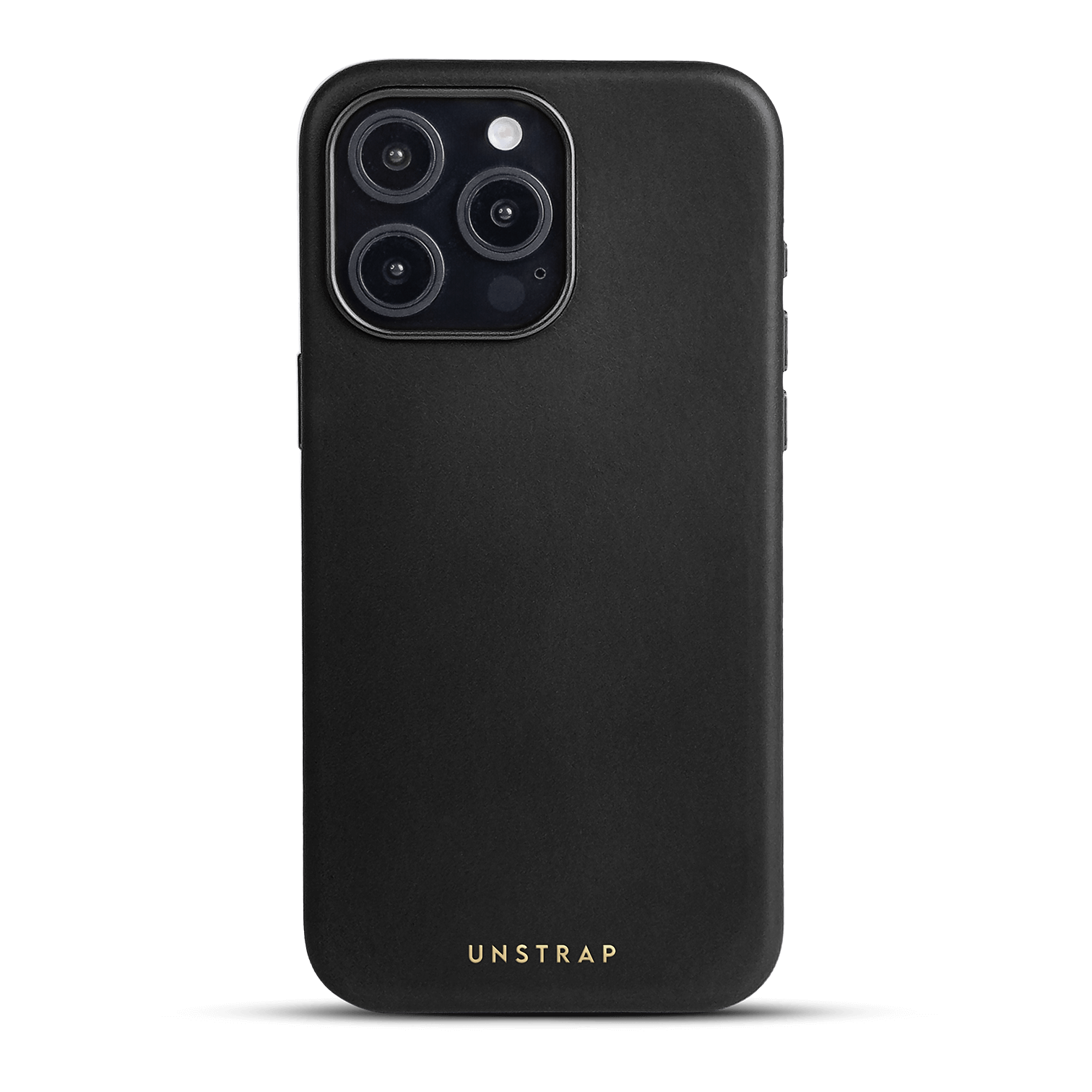 Soft Leather MagSafe iPhone Case - Black