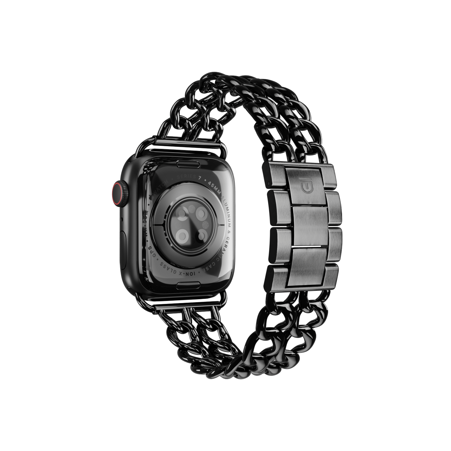 Deals Lydia Elise Millen Apple Watch Strap Black Chain Apple Watch