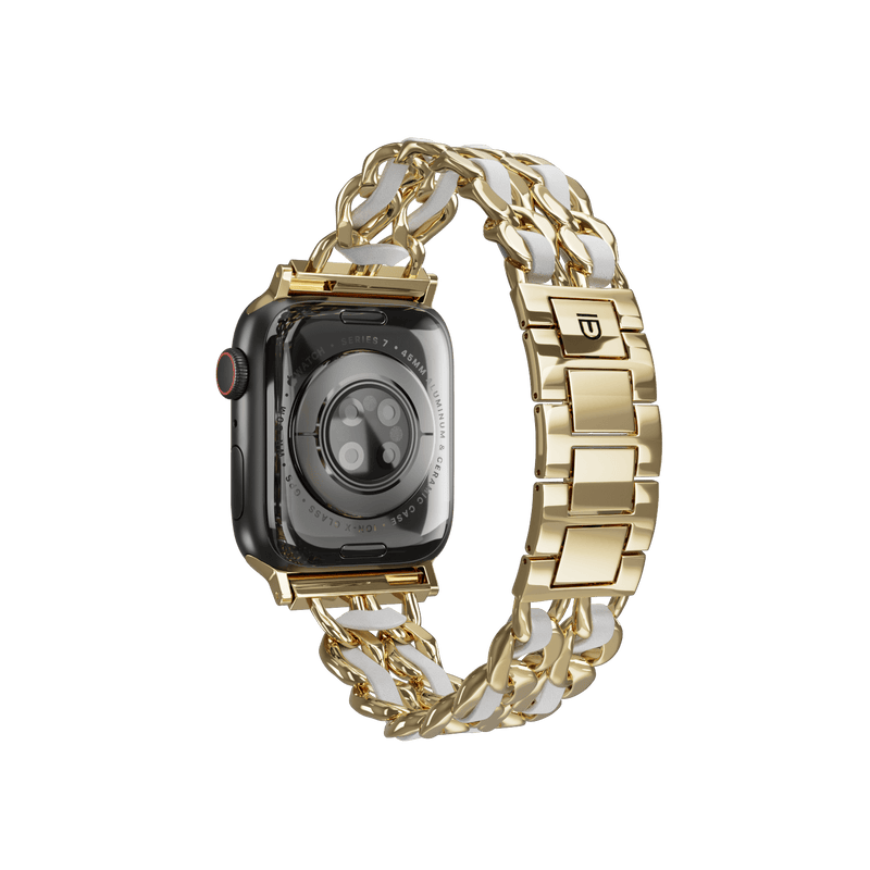 Apple Watch Bracelet Strap - Florence - Gold White