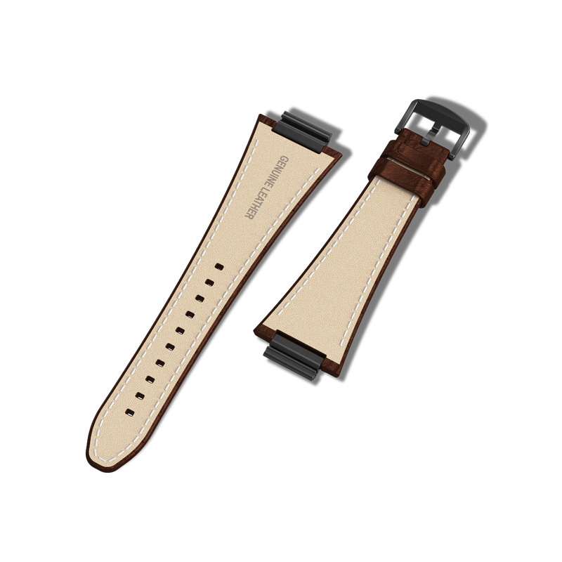 Apple Watch Strap Black Brown ML - Leather