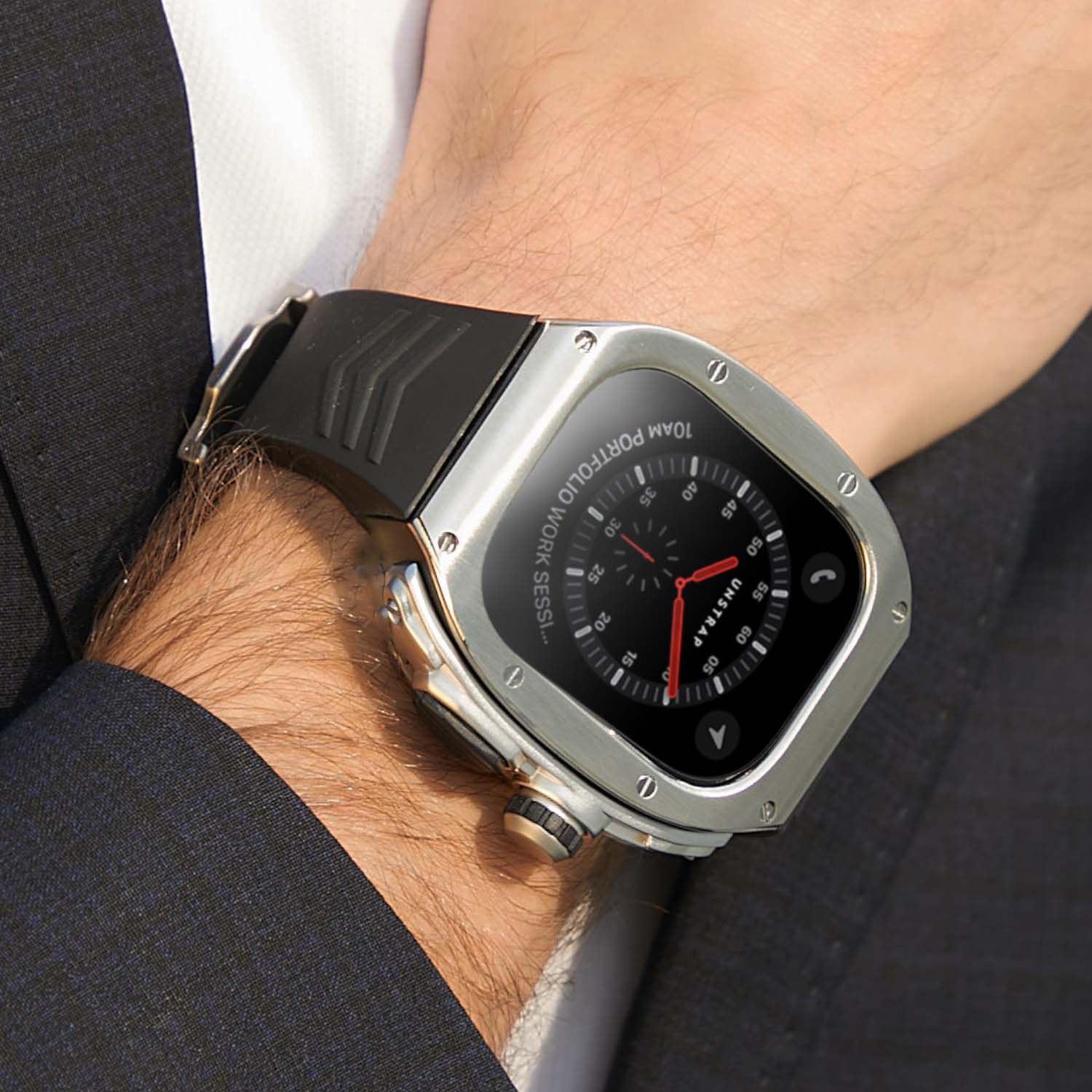 Apple Watch 錶殼摩納哥超銀色 - 橡膠