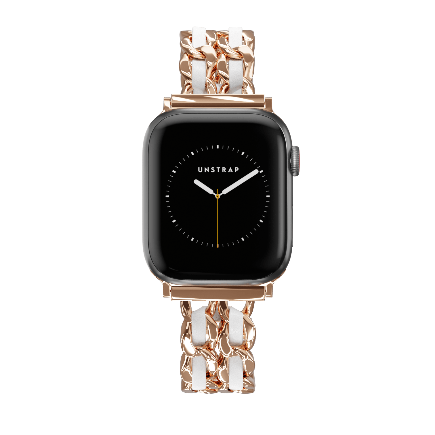 Apple Watch Bracelet Strap - Florence - Rose Gold White