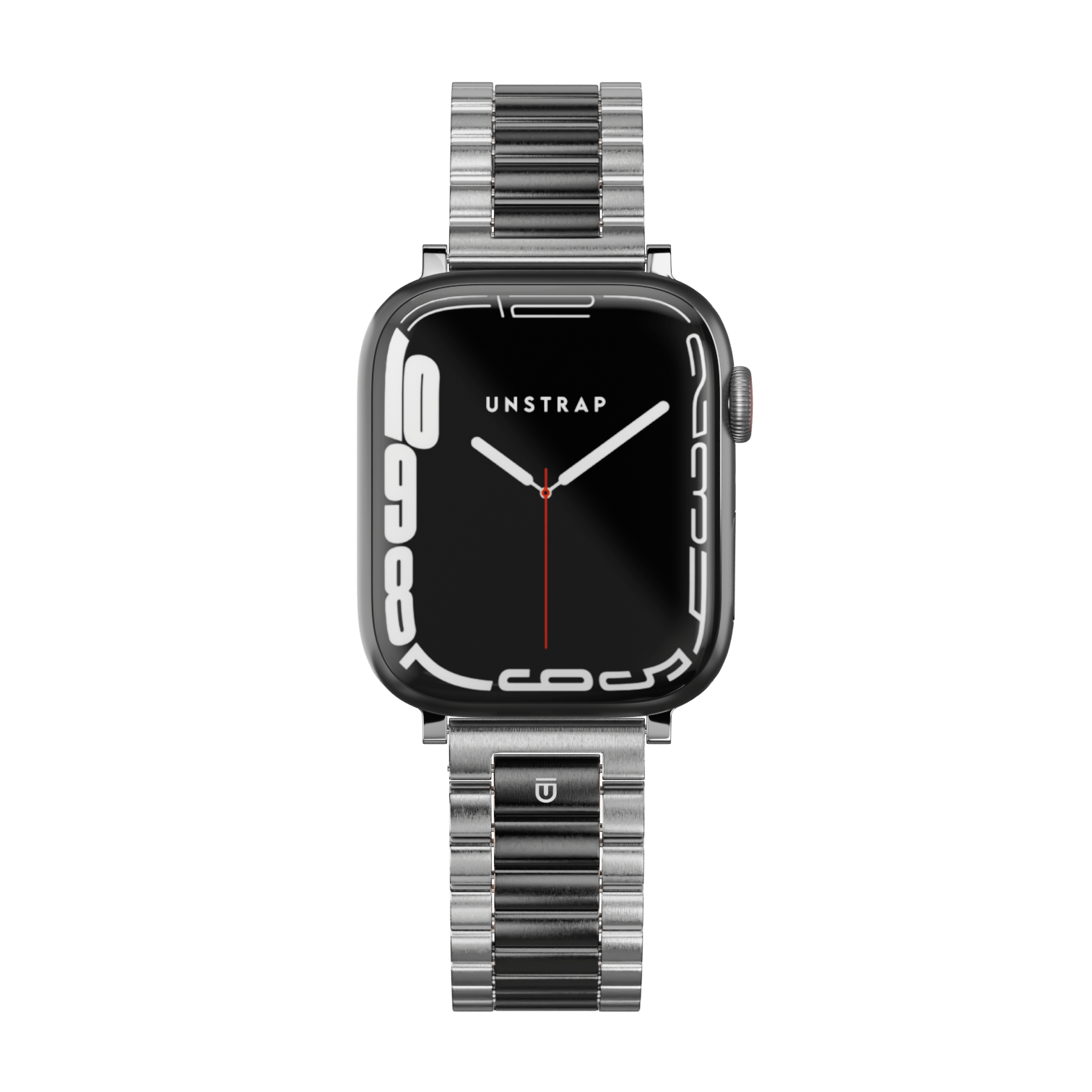 Apple Watch Bracelet Strap - Monte Carlo - Silver Black