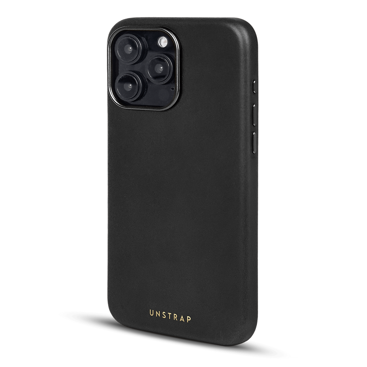 Soft Leather MagSafe iPhone Case - Black