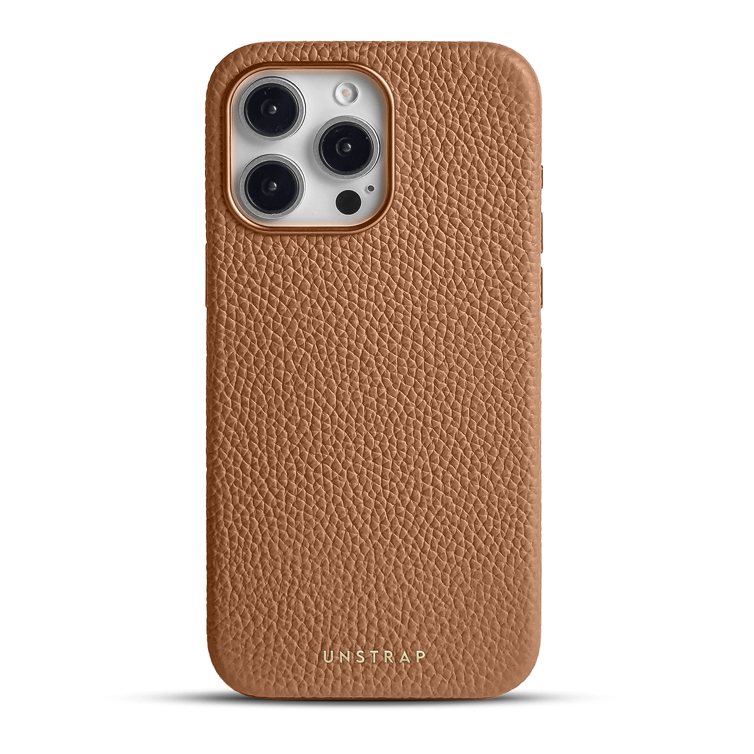 Pebbled Leather MagSafe iPhone Case - Tan
