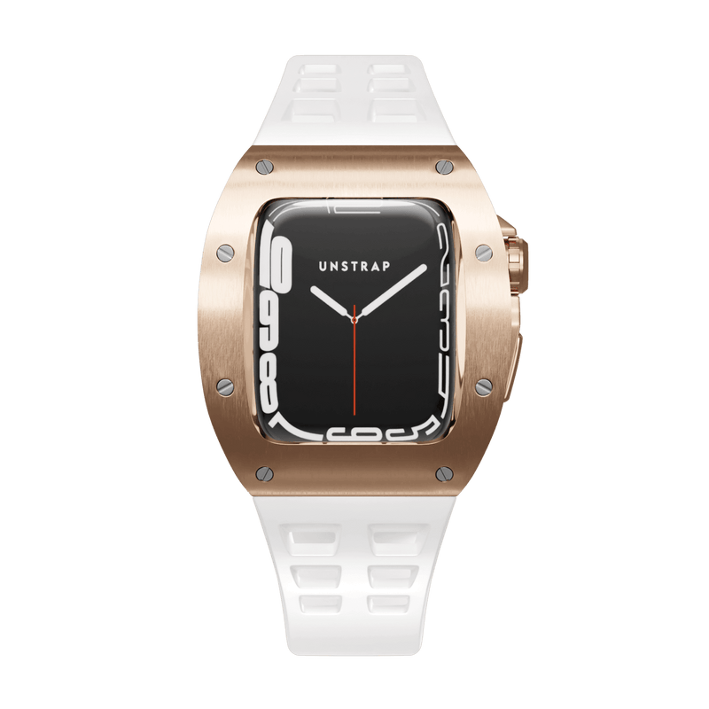 Apple Watch Case Rose Gold White MC - Rubber