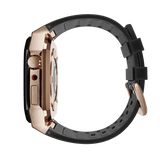 Apple Watch Case Rose Gold - Black ML - Rubber - UNSTRAP 