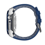 Apple Watch Case Silver - Navy ML - Rubber