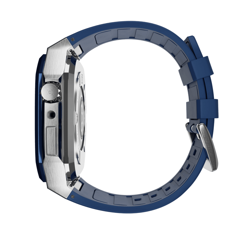 Apple Watch Case Silver - Navy ML - Rubber