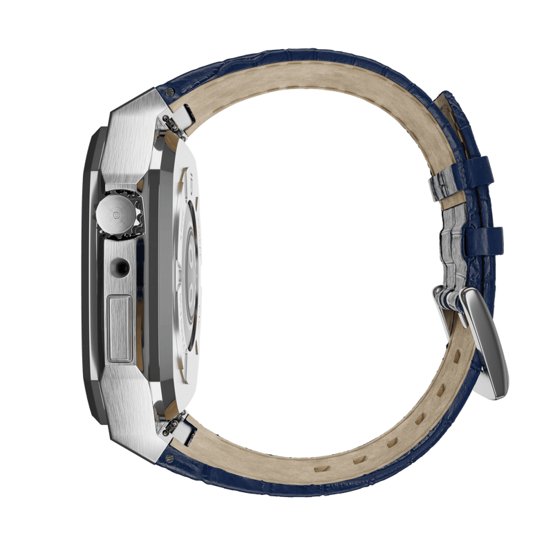 Apple Watch Case Silver ML - Leather - UNSTRAP 