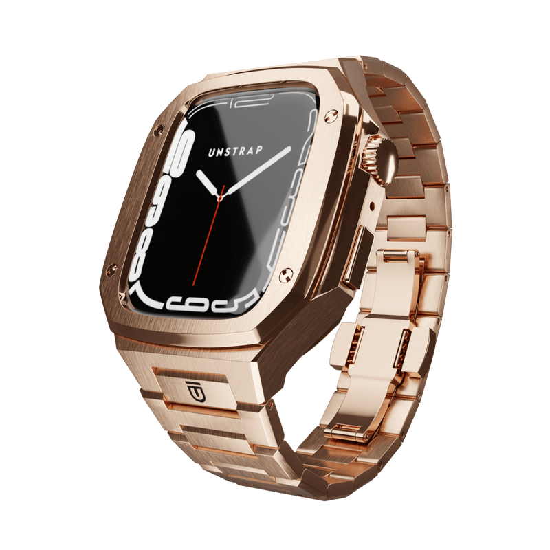Stainless Steel Apple Watch Rose Gold Case Band ⌚ Unstrap