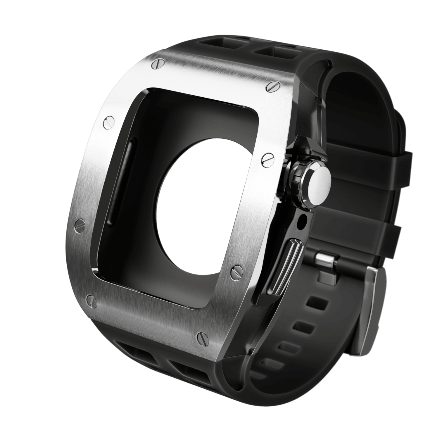 Apple Watch Case Silver MC - Rubber