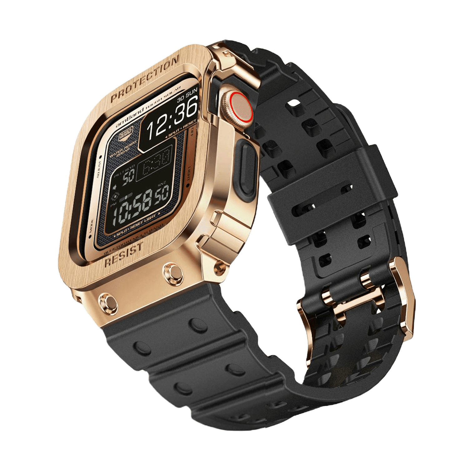 Rubber Apple Watch Gold Tok Case Band ⌚ Unstrap