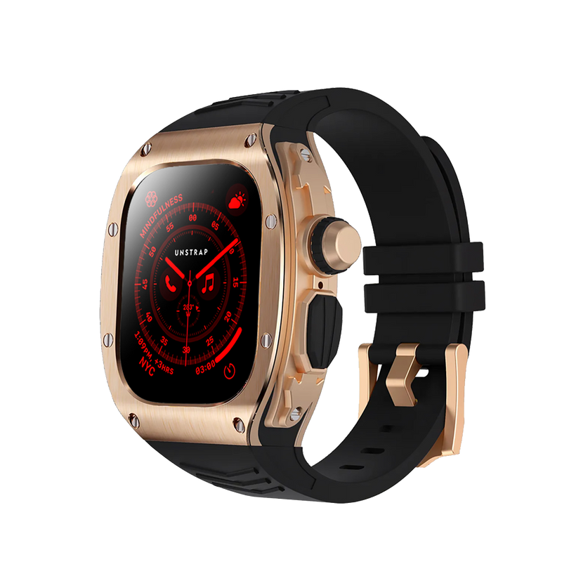 Apple Watch 錶殼 Monaco Ultra 玫瑰金 - 橡膠